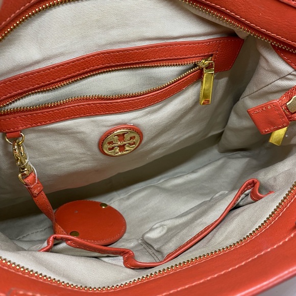 TORY BURCH Salmon Leather Tote - Picture 14 of 15